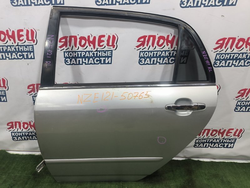 Дверь TOYOTA ALLEX NZE121 1NZ-FE 2001 задняя левая (б/у)