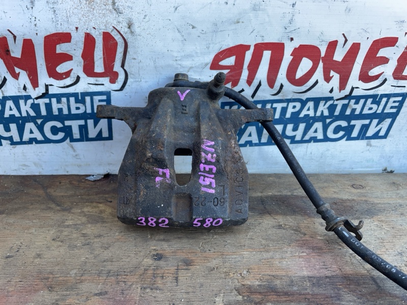 Суппорт TOYOTA COROLLA RUMION NZE151 1NZ-FE передний левый (б/у)