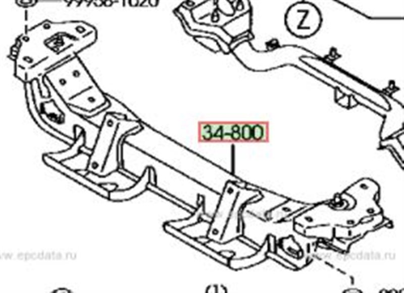 Балка подвески Mazda Bongo SK82 передняя (б/у)