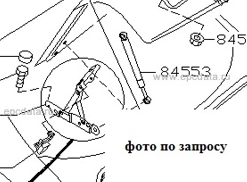 Петля крышки багажника Nissan Primera TP12 (б/у)