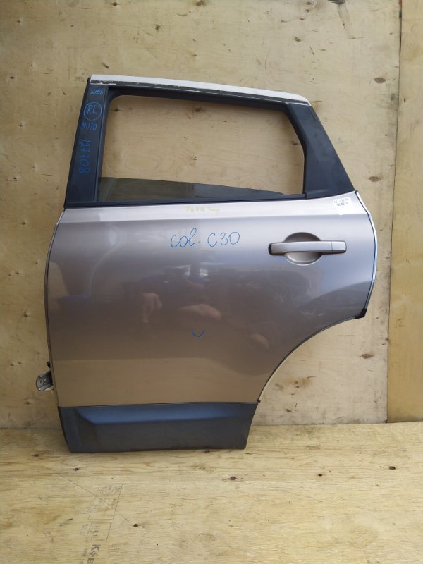 Дверь Nissan Dualis NJ10 MR20DE 2007 задняя левая (б/у)