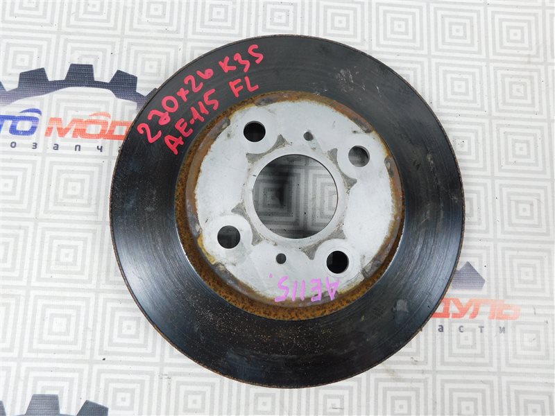 Диск тормозной Toyota Sprinter Carib AE115-0063529 7A-FE 2000 передний