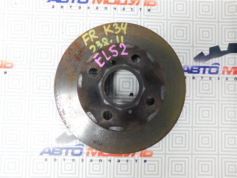 Диск тормозной Toyota Cynos EL52-0001387 4E-FE 1995 передний