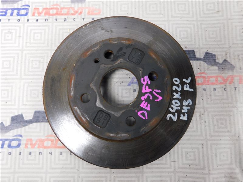 Диск тормозной Mazda Demio DE3FS-266840 ZJ 2007 передний