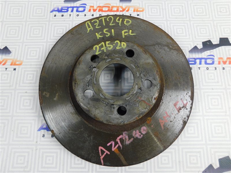 Диск тормозной Toyota Premio AZT240-5002876 1AZ-FSE 2003 передний