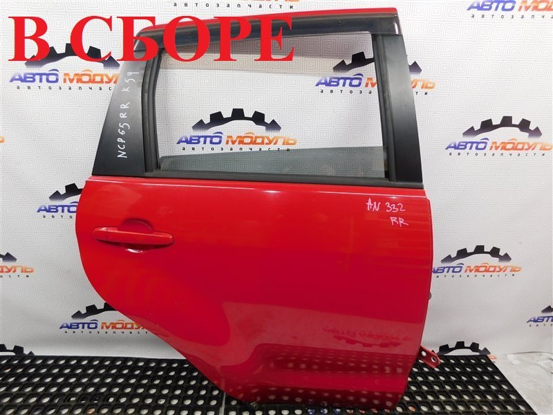 Дверь Toyota Ist NCP65-0020494 1NZ-FE 2003 задняя правая