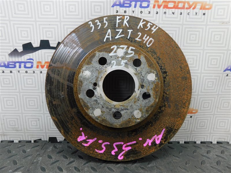 Диск тормозной Toyota Allion AZT240-0010323 1AZ-FSE 2002 передний