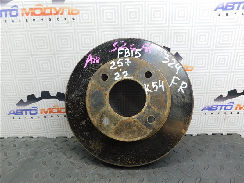 Диск тормозной Nissan Sunny FB15-379922 QG15-DE 2003 передний