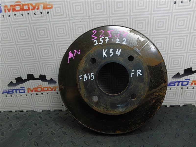 Диск тормозной Nissan Sunny FB15-372424 QG15-DE 2002 передний