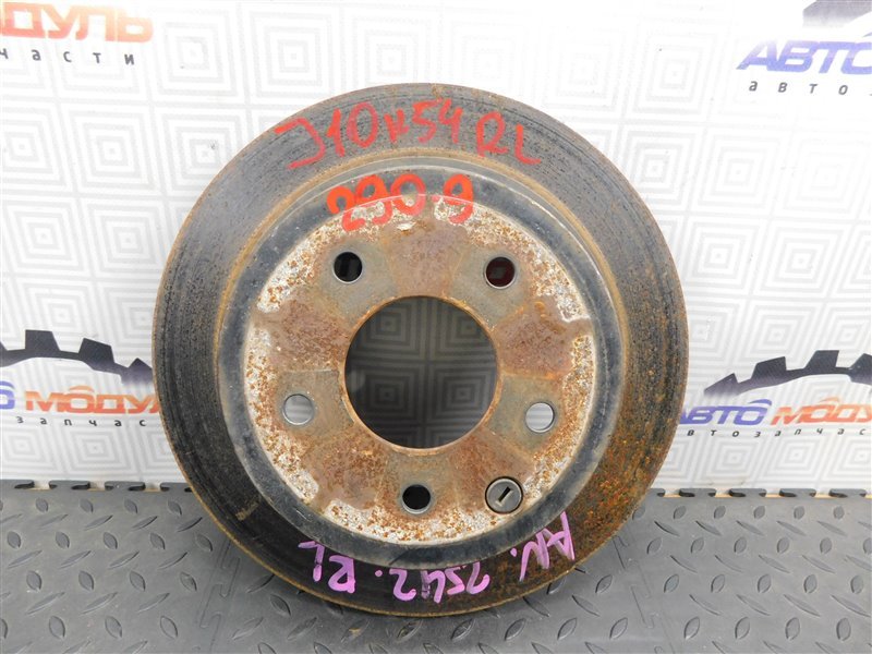 Диск тормозной NISSAN DUALIS J10-052542 MR20-DE 2007 задний (б/у)
