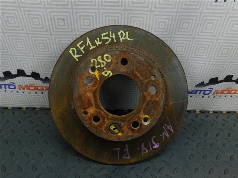 Диск тормозной HONDA STEPWGN RF1-1258576 B20B 1998 задний (б/у)