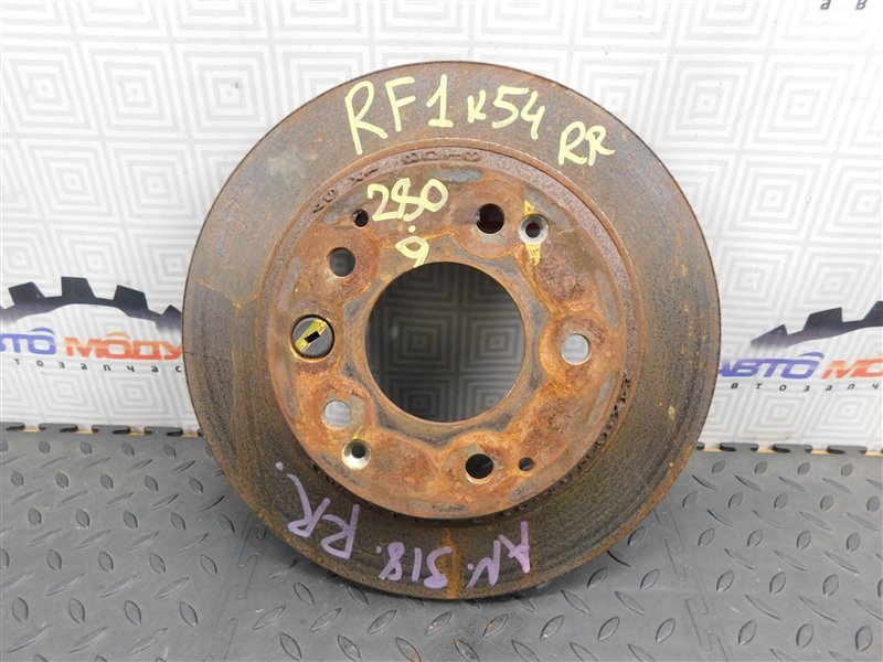 Диск тормозной HONDA STEPWGN RF1-1258576 B20B 1998 задний (б/у)