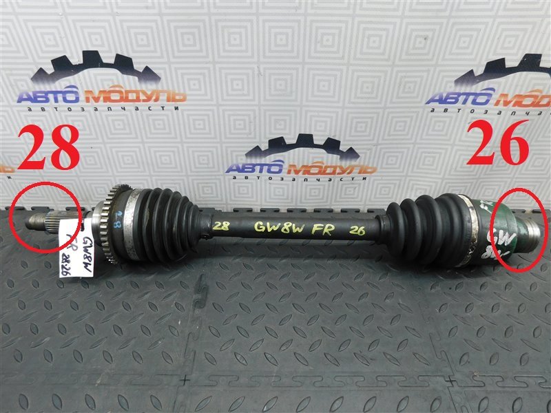 Привод MAZDA CAPELLA GW8W FP-DE передний правый (б/у)
