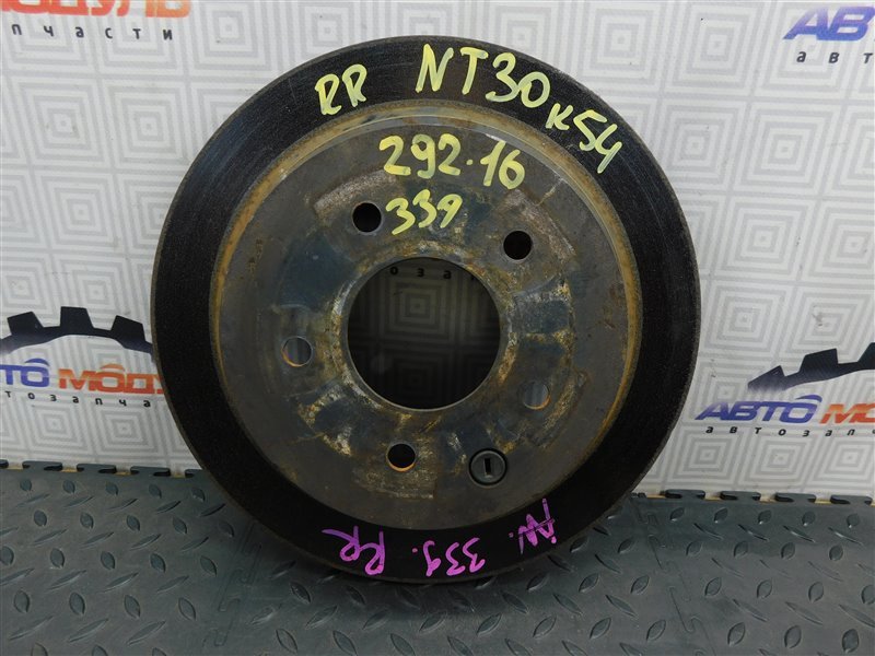 Диск тормозной NISSAN X-TRAIL NT30-046544 QR20-DE 2002 задний (б/у)
