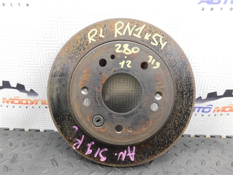 Диск тормозной HONDA STREAM RN1-2001811 D17A 2004 задний (б/у)