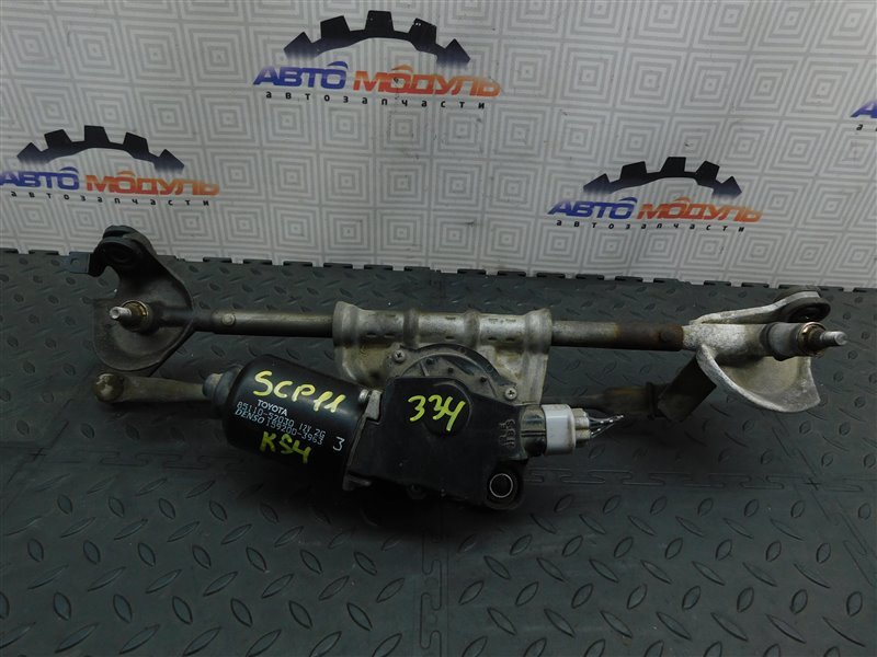 Мотор дворников TOYOTA PLATZ SCP11-0080380 1SZ-FE 2005 передний (б/у)
