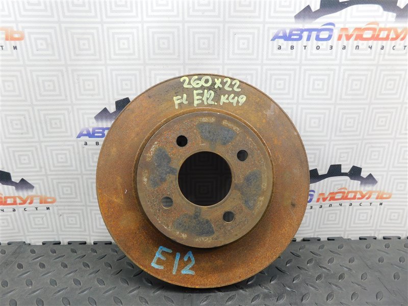 Диск тормозной NISSAN NOTE E12 передний (б/у)