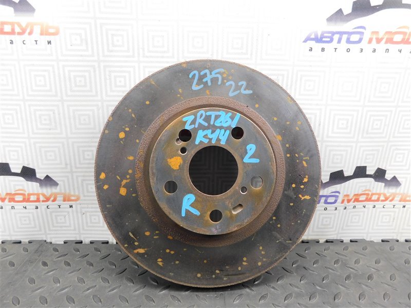 Диск тормозной TOYOTA ALLION ZRT261-3019650 3ZR-FAE 2011 передний (б/у)