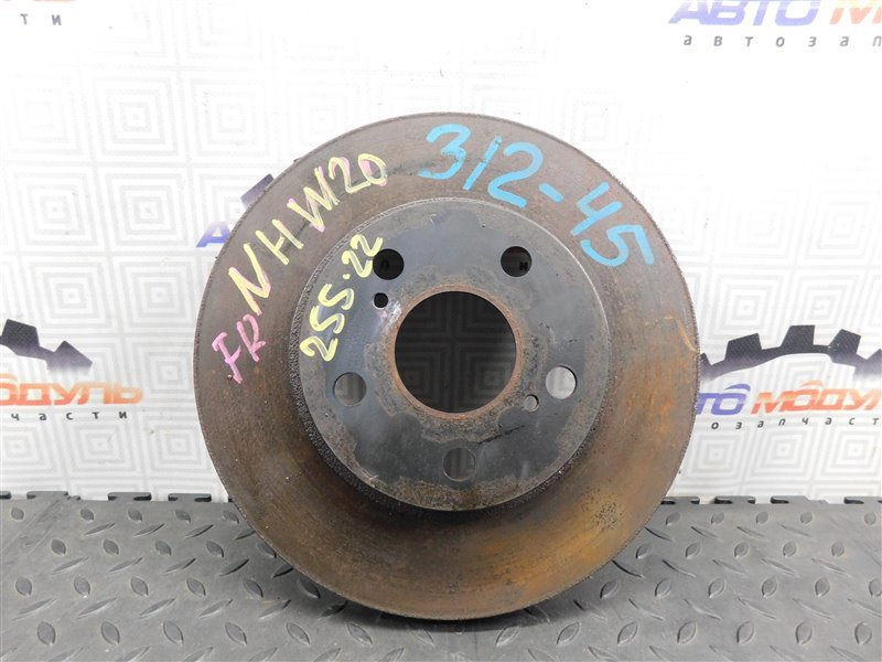 Диск тормозной TOYOTA PRIUS NHW20 передний (б/у)