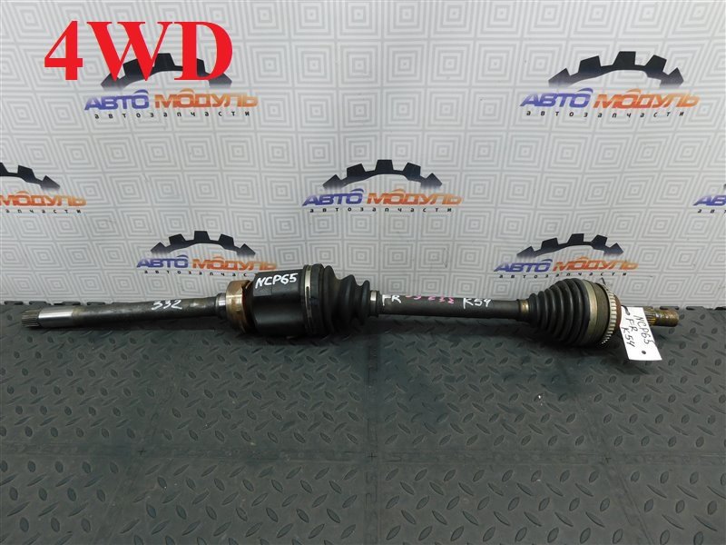 Привод TOYOTA IST NCP65-0020494 1NZ-FE 2003 передний правый (б/у)