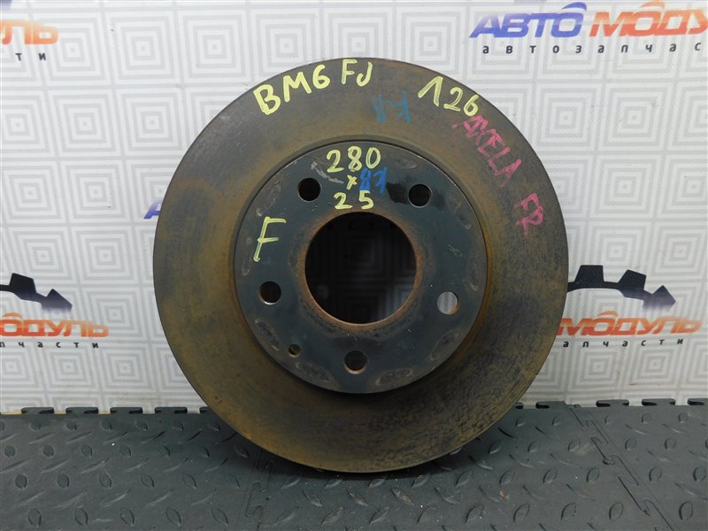 Диск тормозной MAZDA AXELA BM6FJ передний (б/у)