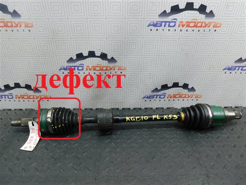 Привод TOYOTA PASSO KGC10 1KR-FE передний левый (б/у)