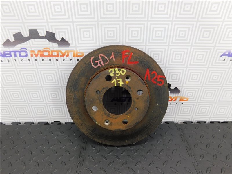 Диск тормозной HONDA FIT GD1 L13A передний (б/у)