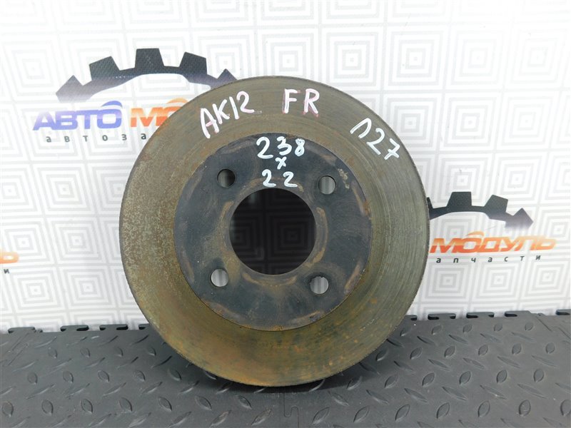 Диск тормозной NISSAN MARCH AK12 передний (б/у)
