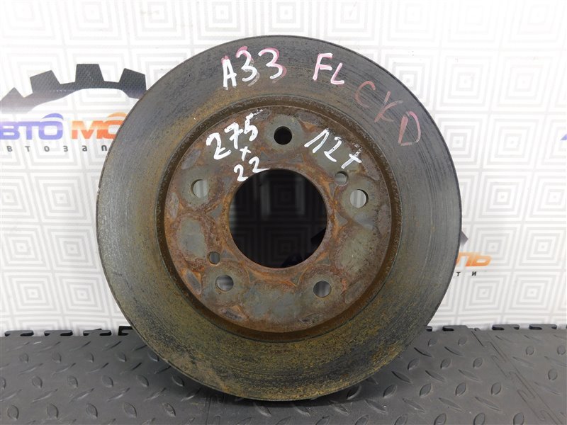 Диск тормозной NISSAN CEFIRO A33 передний (б/у)
