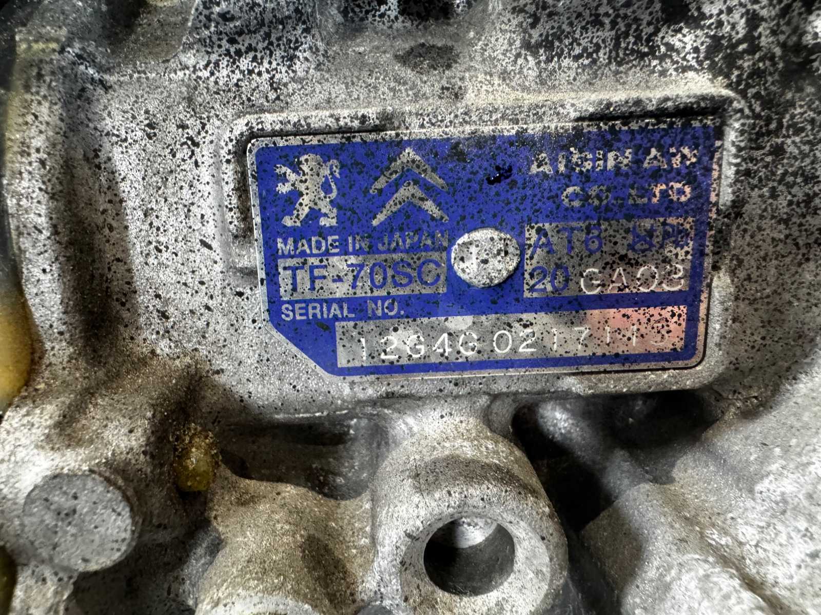 АКПП DS5 2013 K 5F02 АКПП DS5 2013 K 5F02