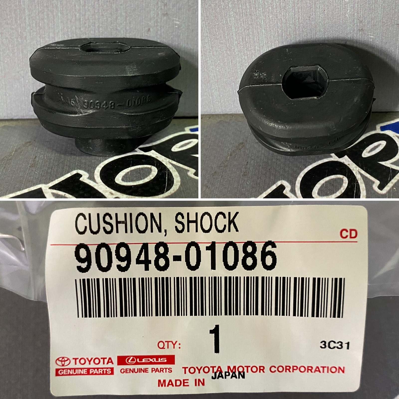 Втулка амортизатора задняя TOYOTA HILUX SURF GRN215 90948-01086 новая