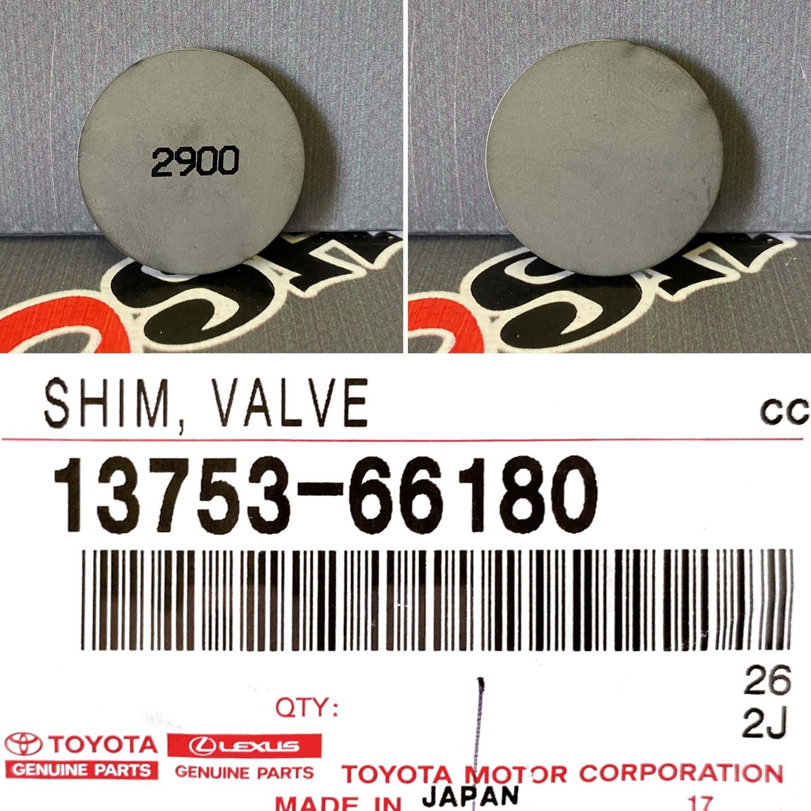 Шайба регулировочная TOYOTA LAND CRUISER FZJ70 1FZF 13753-66180 новая
