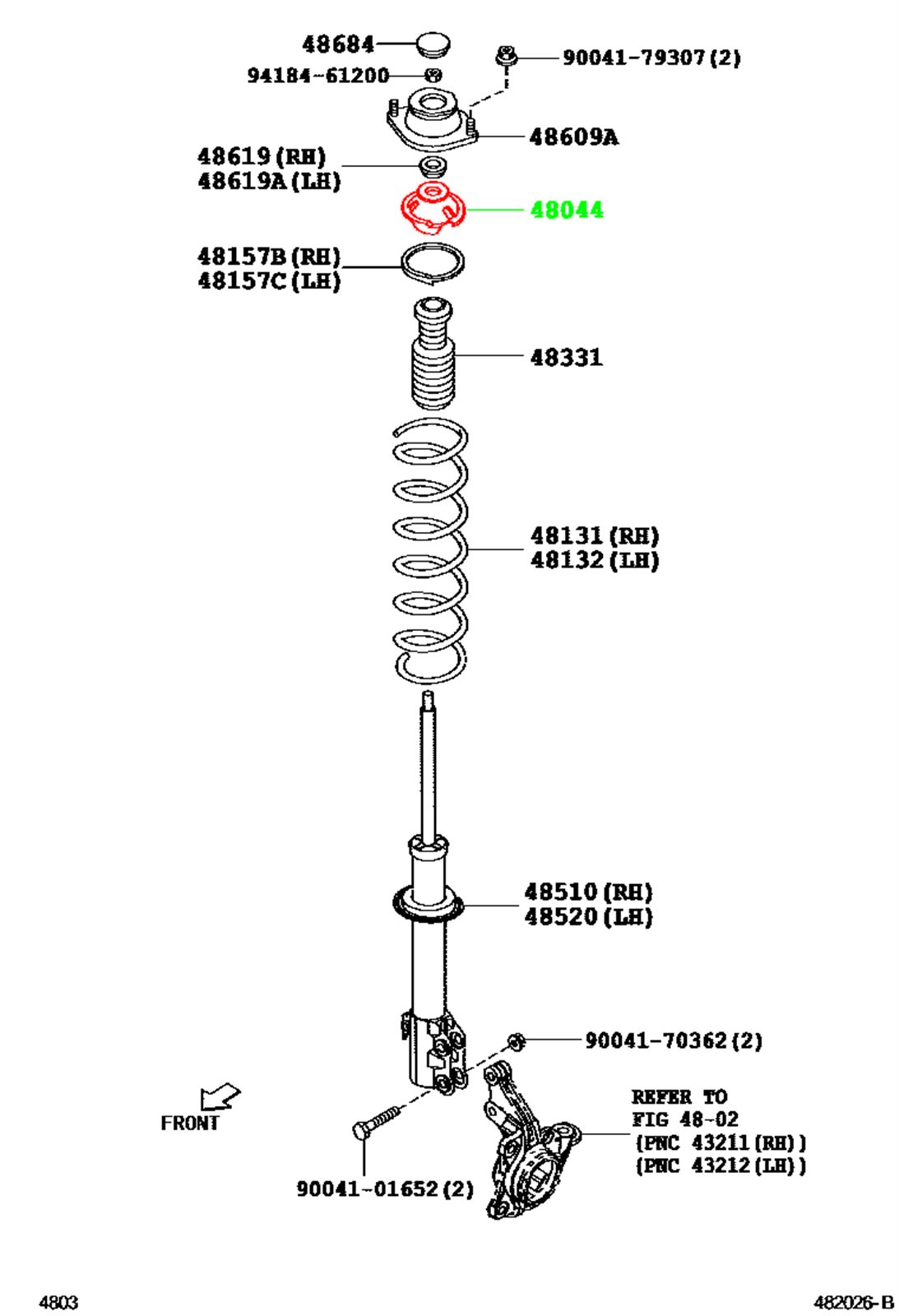 Опора амортизатора передняя TOYOTA PASSO QNC10 K3VE