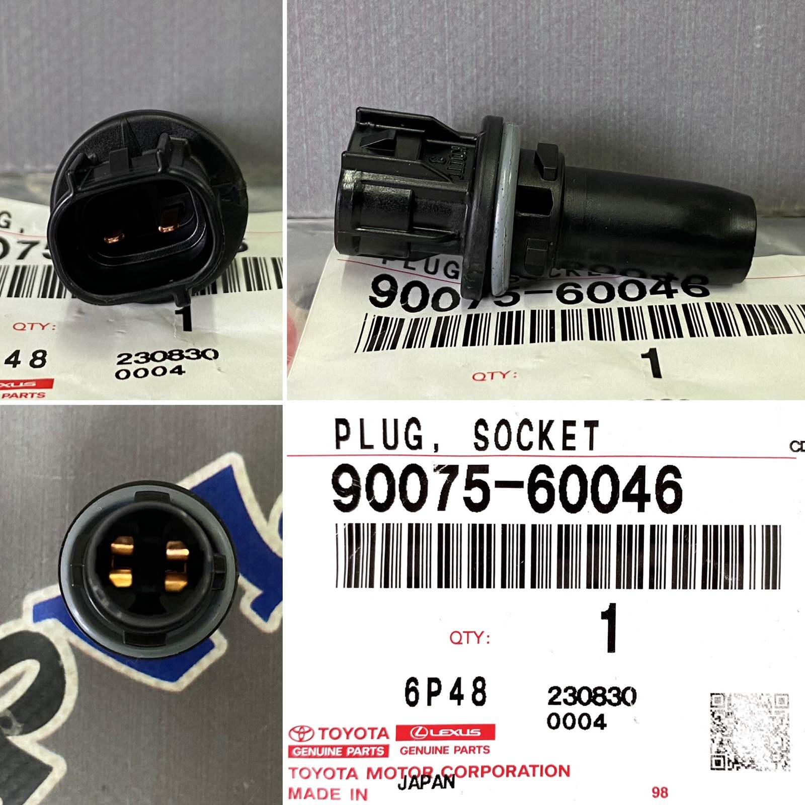 Патрон лампы TOYOTA 90075-60046 новая
