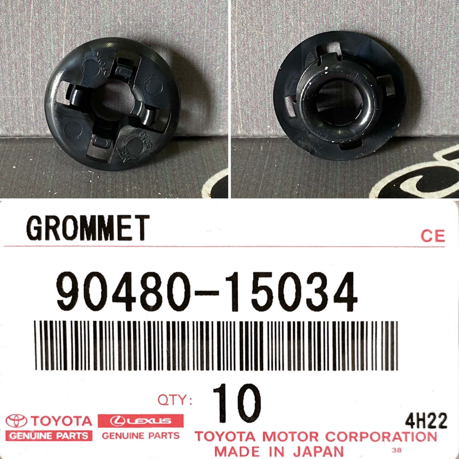 Клипса TOYOTA COROLLA ZZE122 90480-15034 новая