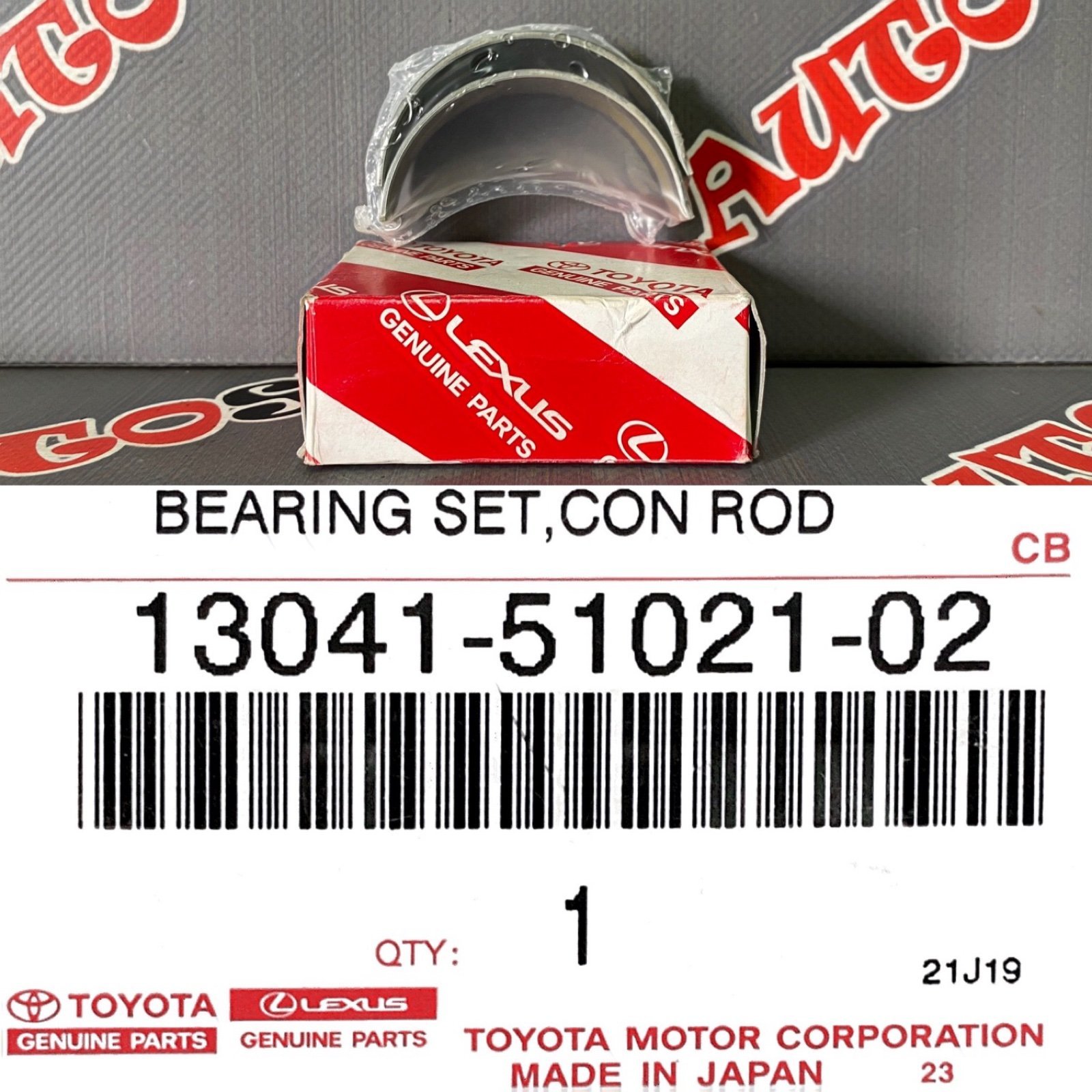 Вкладыш шатунный TOYOTA 13041-51021-02 новая