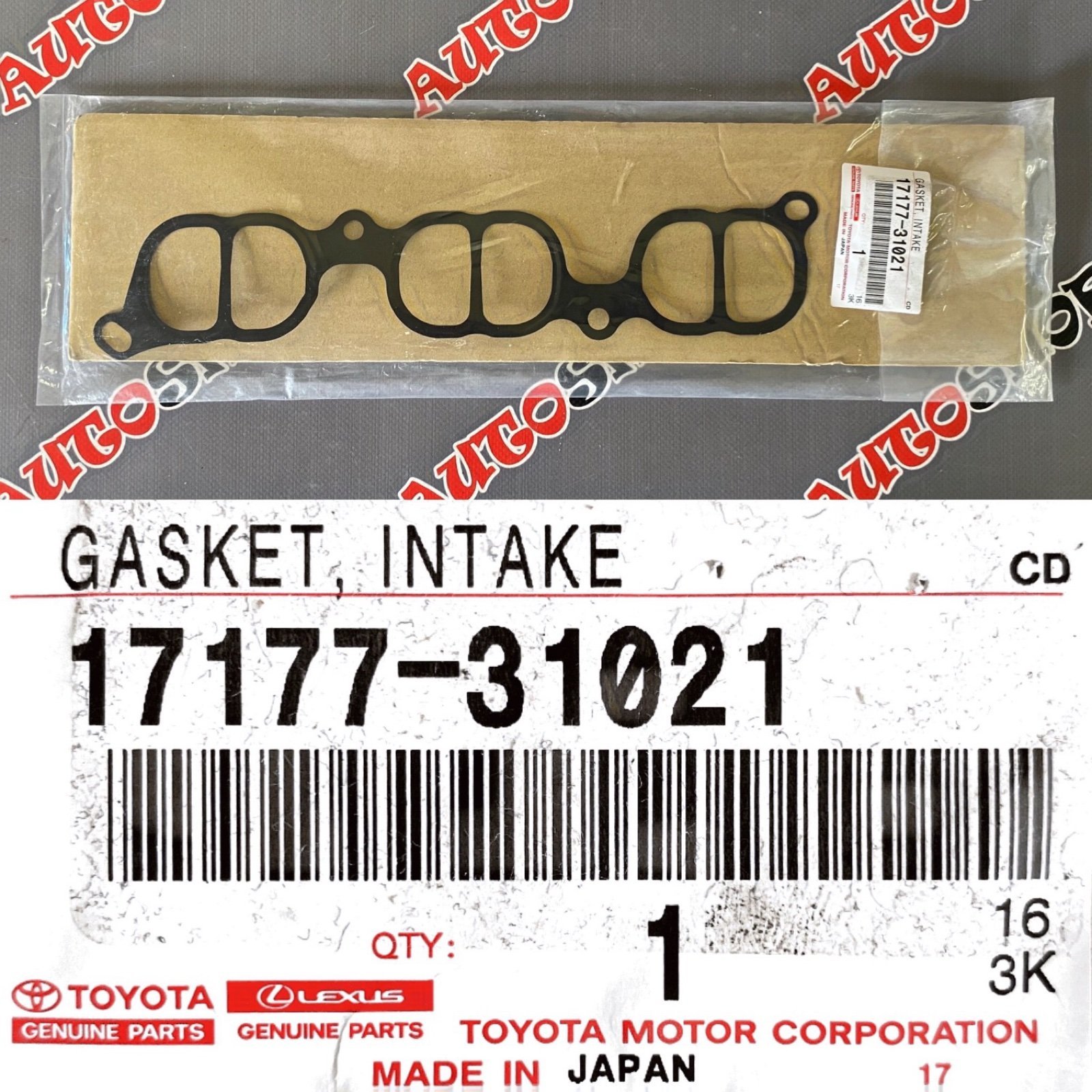 Прокладка впускного коллектора TOYOTA MARK X GRX130 4GRFSE 17177-31021 новая