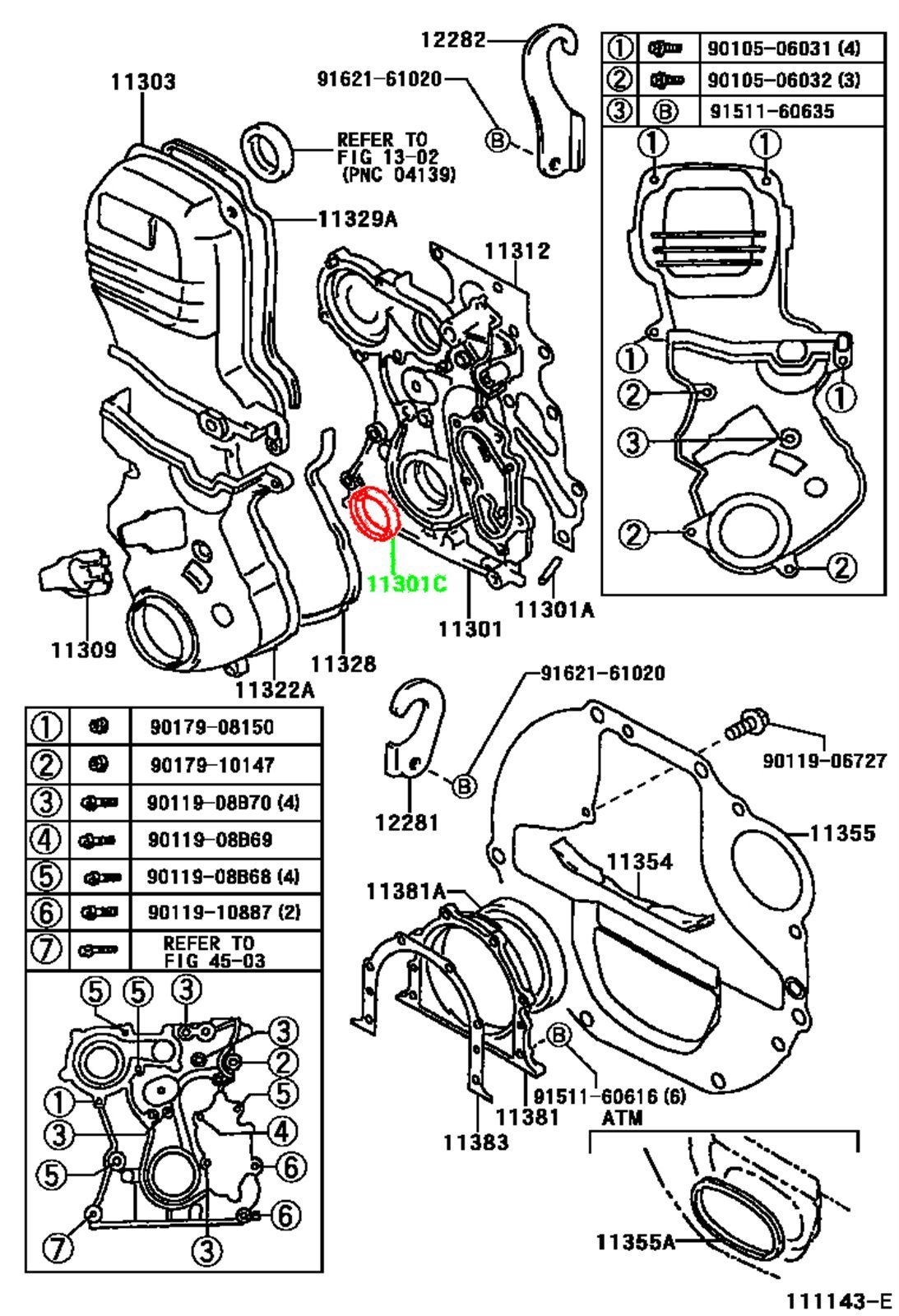 Сальник коленвала передний