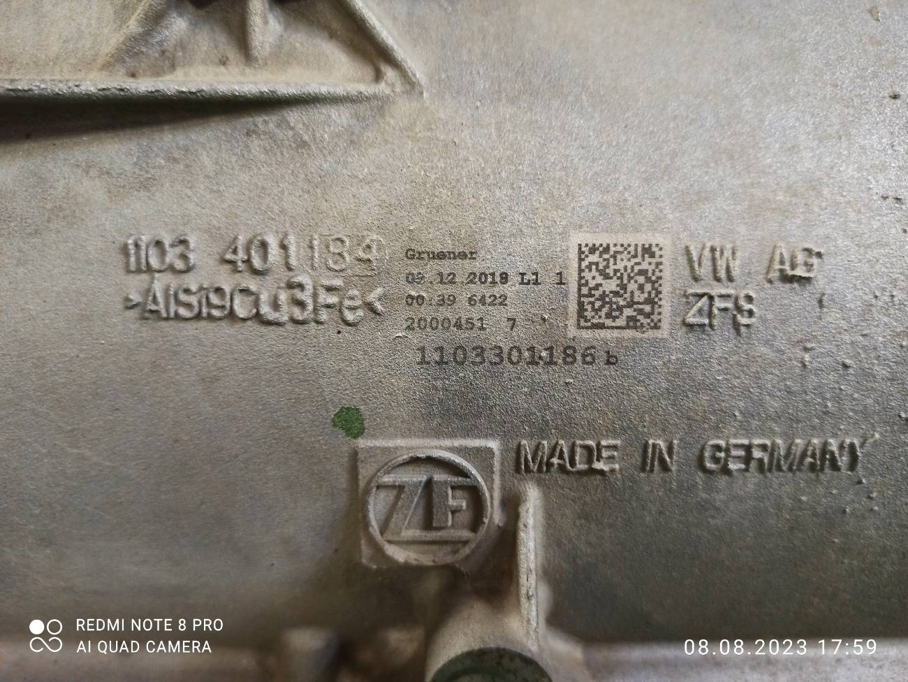 АКПП Q8 2018 4MN