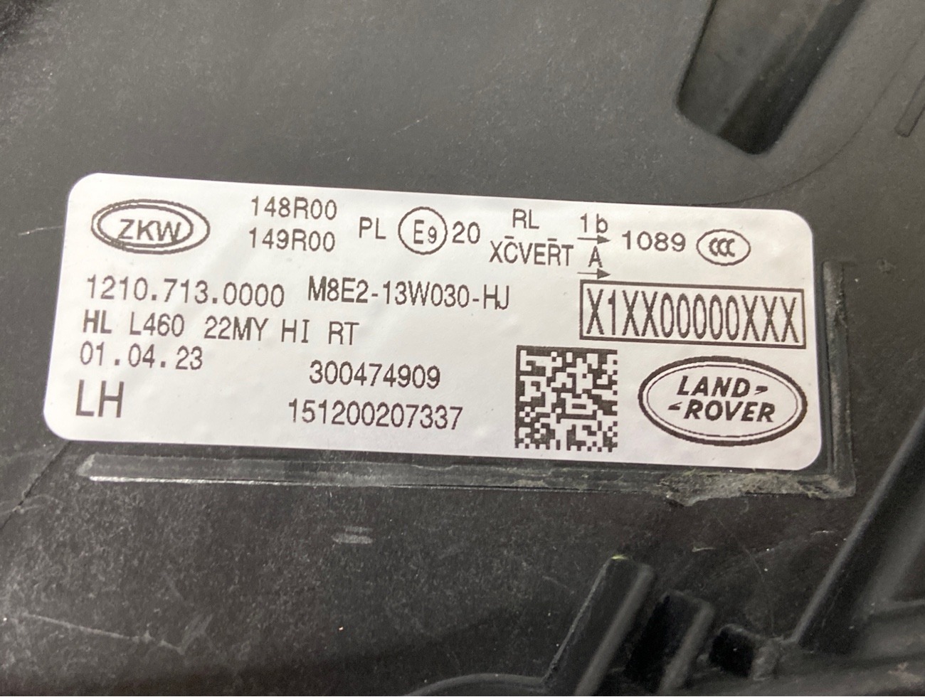 Фара левая Range Rover L460