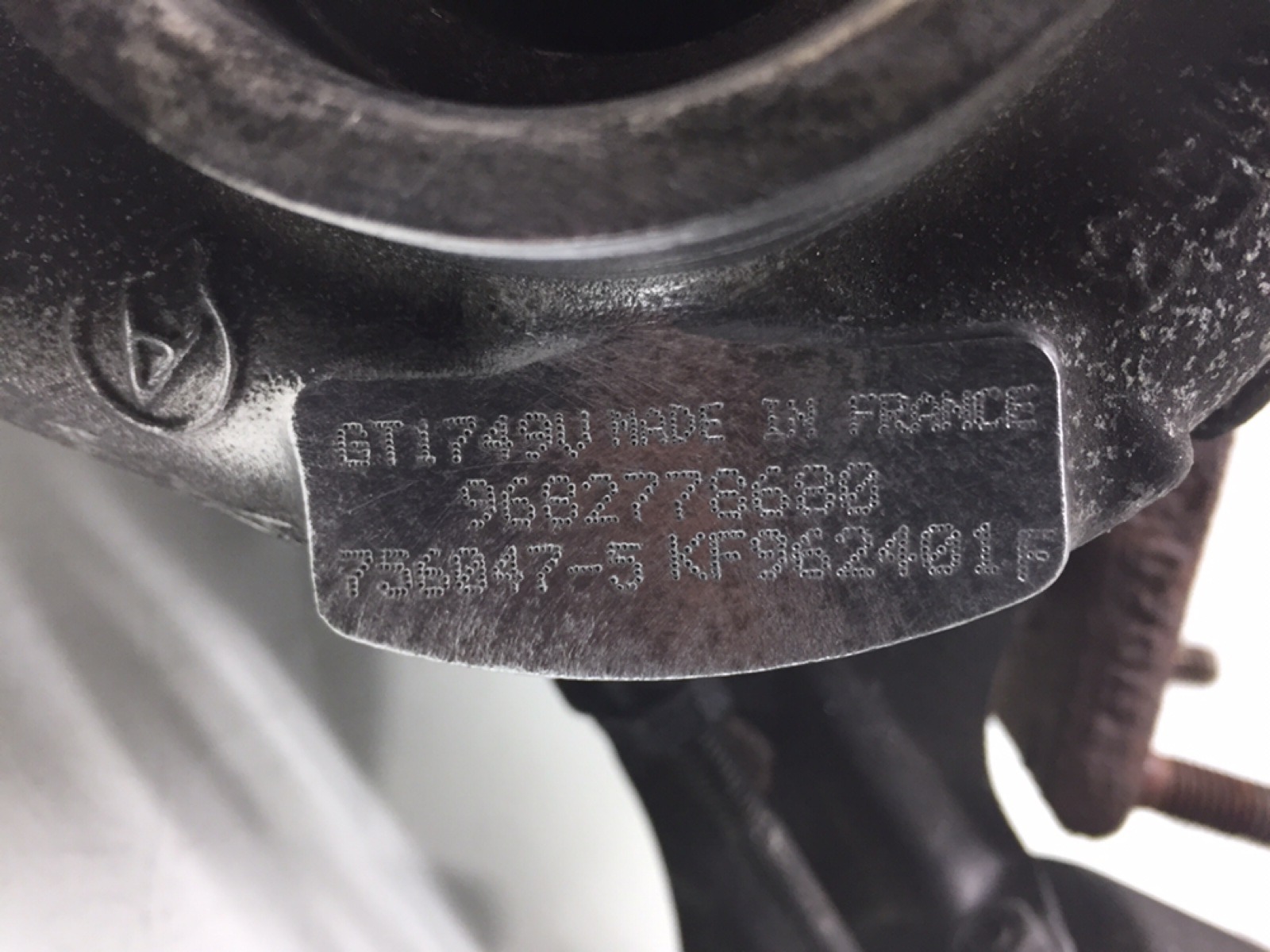 Турбина для Citroen C4 Grand Picasso, 2007 г. 2.0 HDi дизель б/у — фото 5