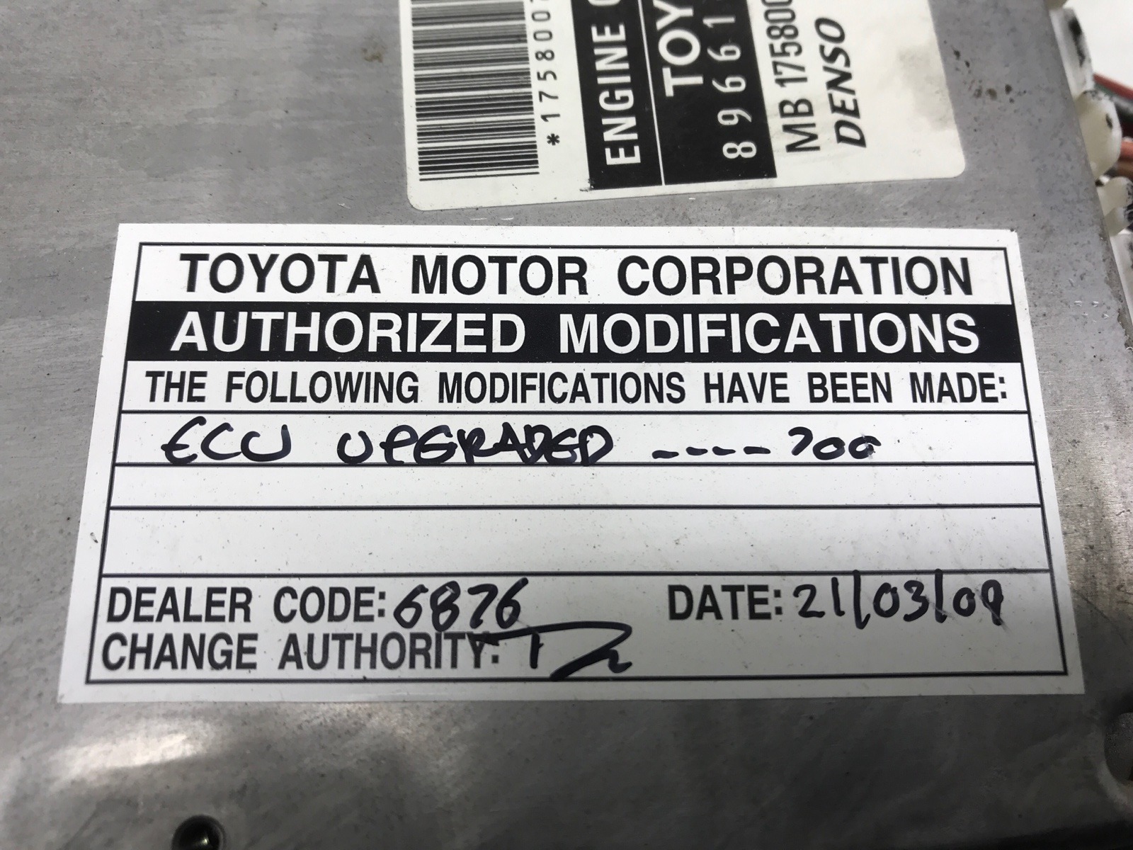 Блок управления двигателем для Toyota Corolla Verso, 2006 г. 2.2 D-4D дизель б/у — фото 4