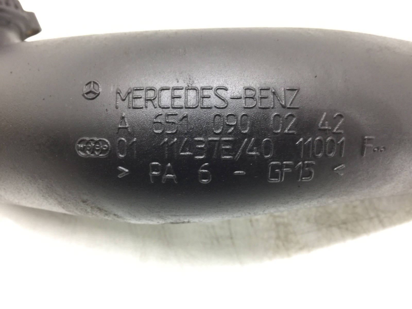 Патрубок интеркулера для Mercedes E W212, 2013 г. 2.2 CDi дизель б/у — фото 3