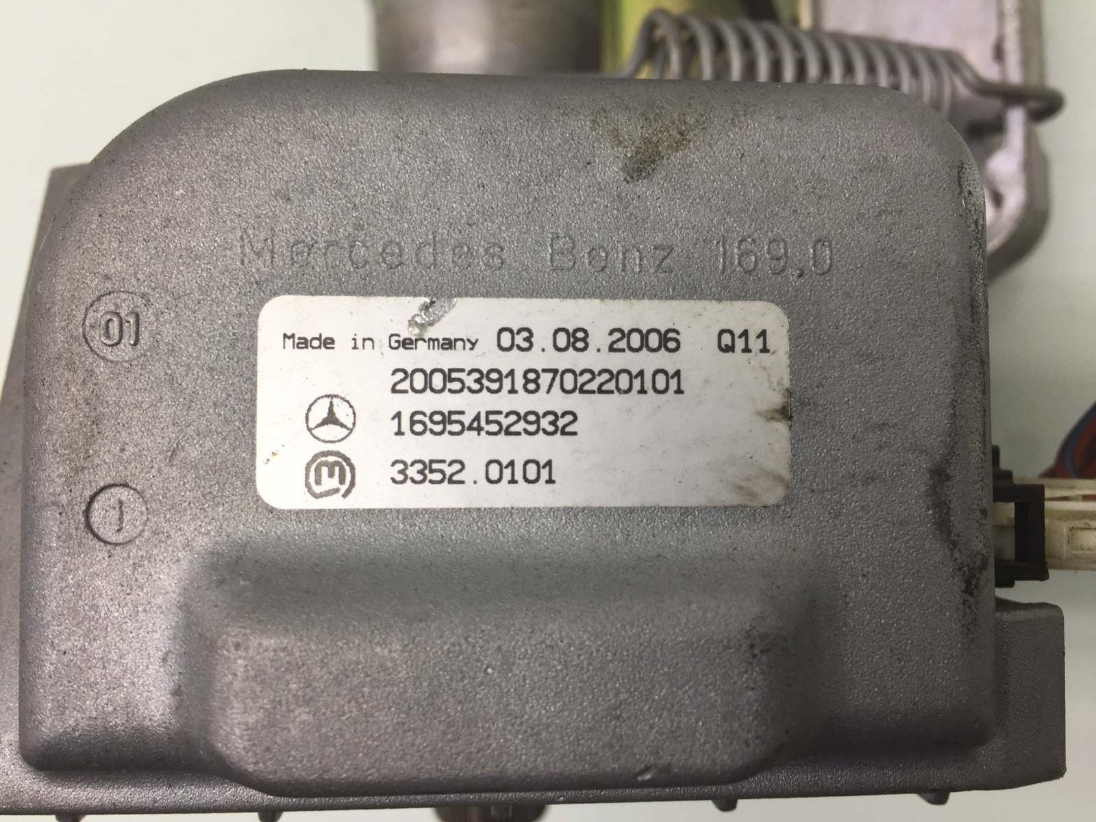 Замок рулевой колонки для Mercedes A W169, 2006 г. 1.5 i бензин б/у — фото 5
