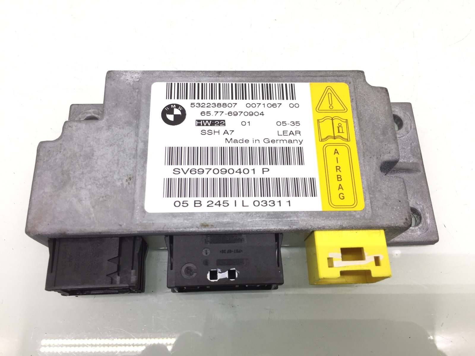 Блок AirBag для BMW 7 E65/E66, 2005 г. 3.0 TD дизель б/у