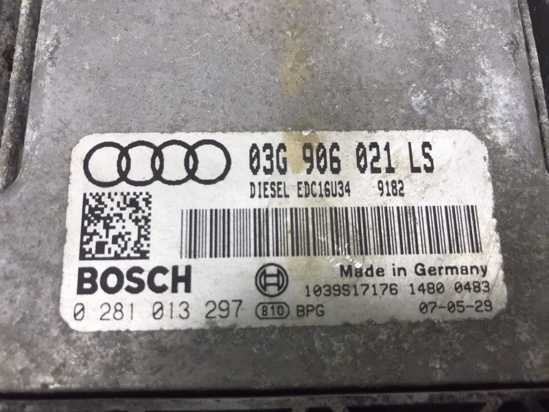Блок управления двигателем для Audi A3, 2007 г. 1.9 TDi дизель б/у — фото 3