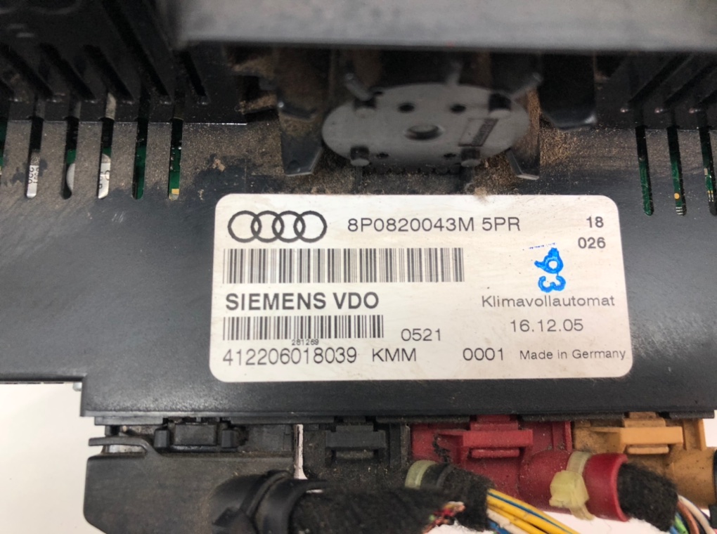 Блок управления печки/климат-контроля для Audi A3, 2005 г. 2.0 TDi дизель б/у — фото 4