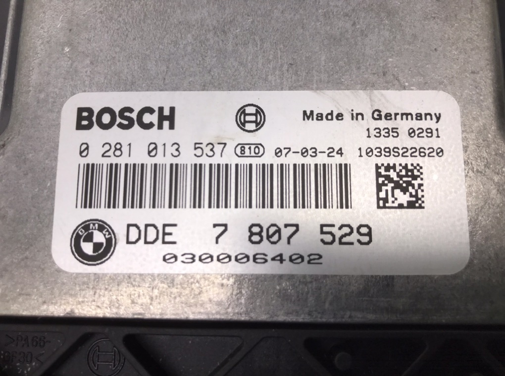 Блок управления двигателем для BMW 1 E87/E81/E82/E88, 2007 г. 2.0 TD дизель б/у — фото 5