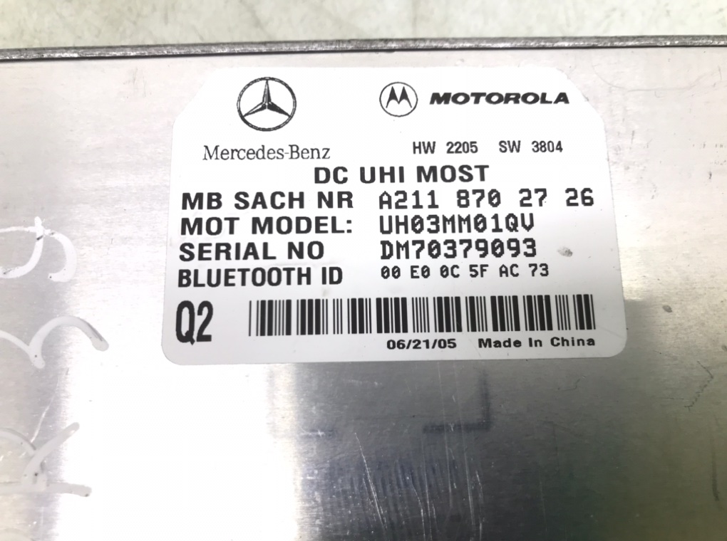 Блок управления телефоном для Mercedes C W203, 2005 г. 2.2 CDi дизель б/у — фото 5