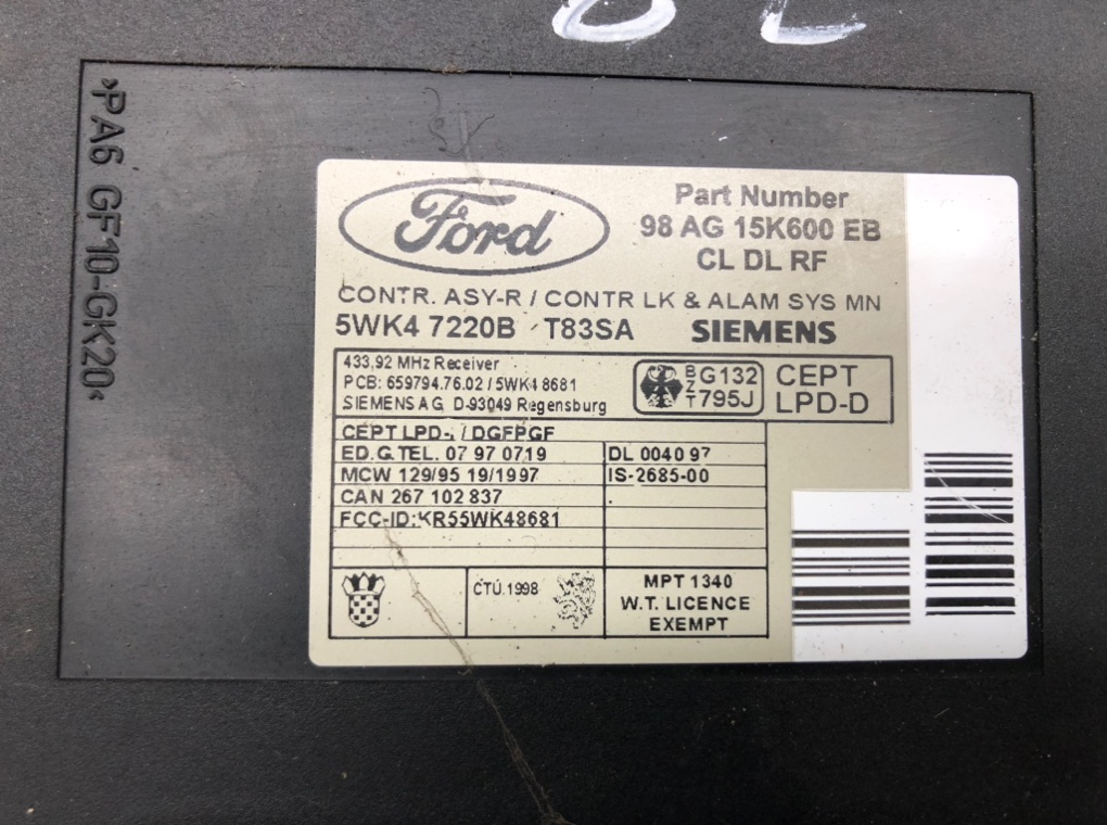 Блок комфорта для Ford Focus, 1999 г. 1.8 i бензин б/у — фото 6